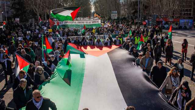 Manifestación en apoyo a Palestina en Madrid