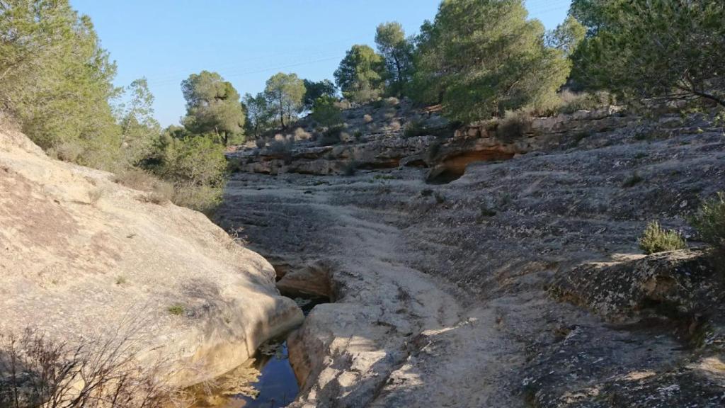 El río Seco en Monte Mar.