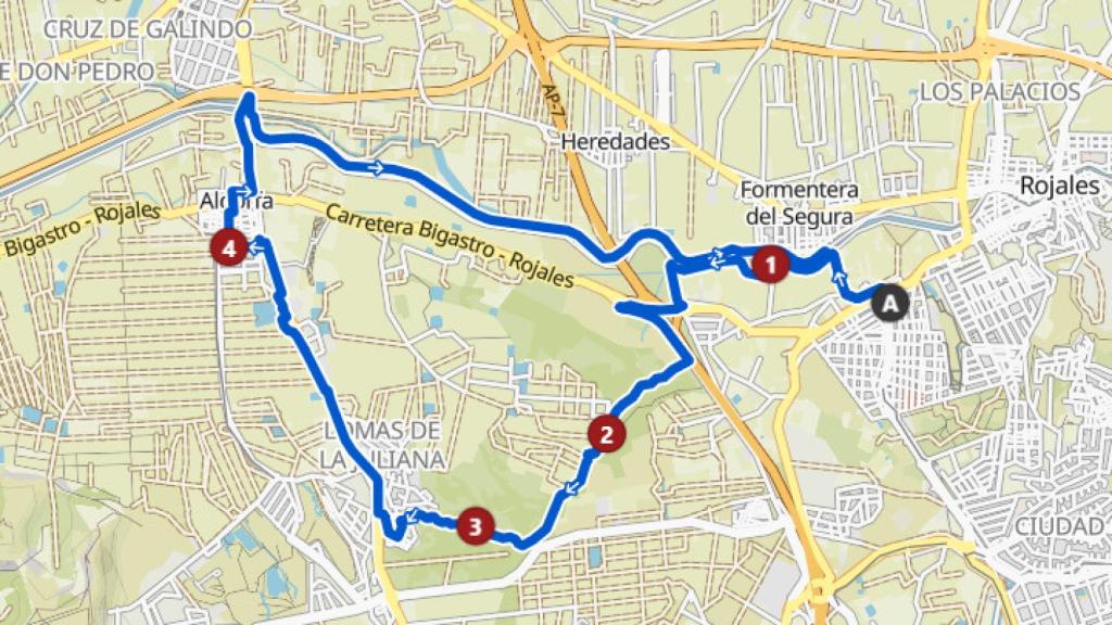 La ruta del Mirador del Molino para descubrir Formentera de Segura y sus entornos.