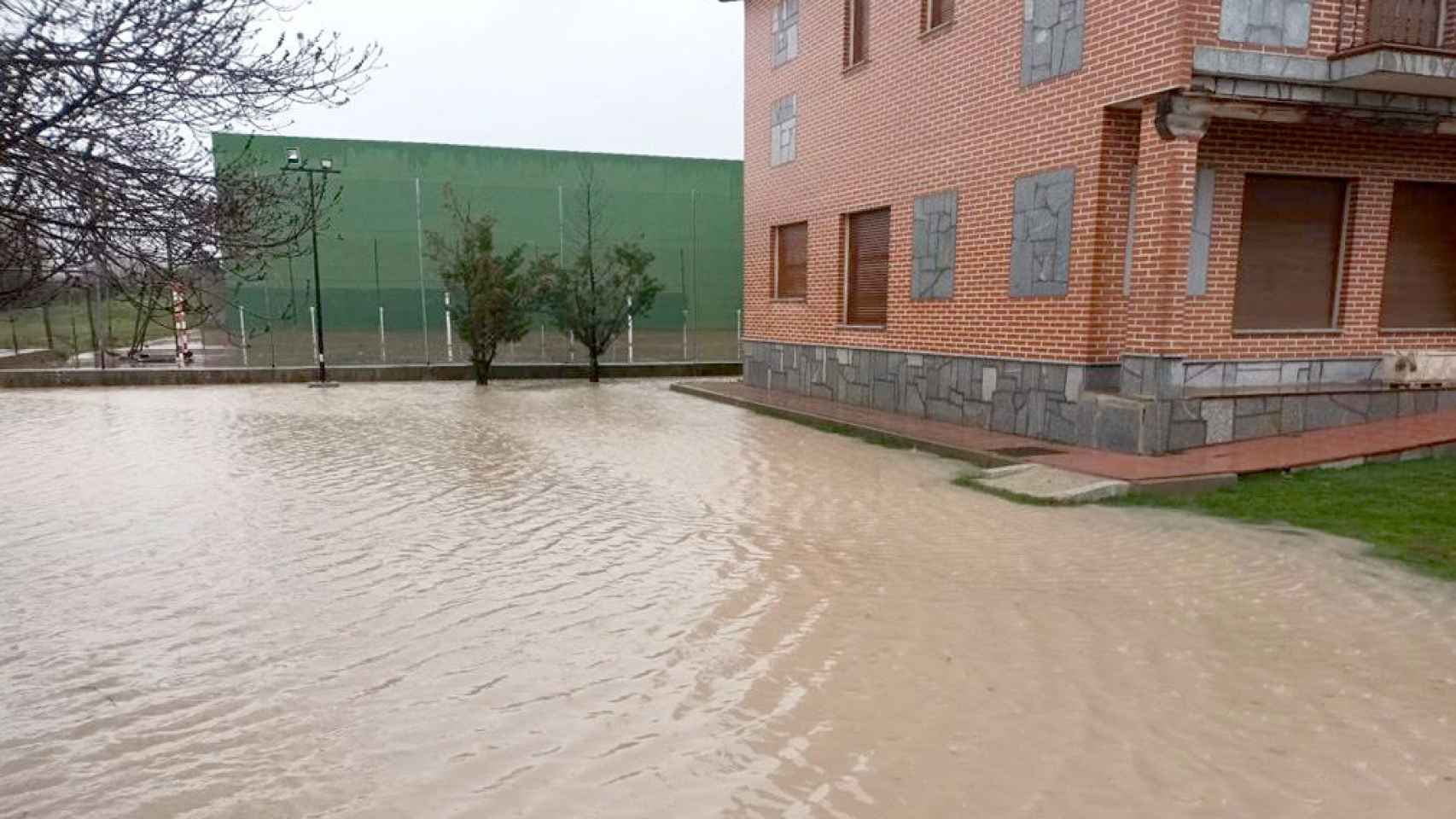 Inundaciones en Pajares de Adaja (Ávila) por las copiosas lluvias de los últimos días