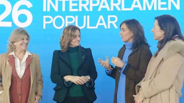 La vicesecrearia de Organización del PP, Carmen Fúnez, en la apertura de la XXXI Interparlamentaria que el partido celebra en Ourense este fin de semana.