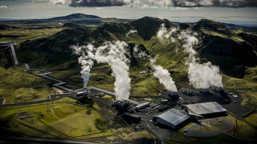 Planta de energía geotérmica de Hellisheidi (Islandia).