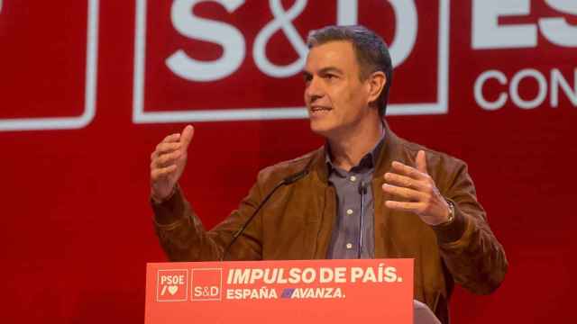 Pedro Sánchez durante la convención política del PSOE en La Coruña