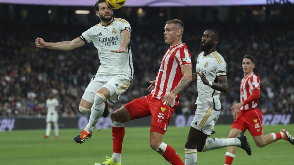 Nacho Fernández, durante el Real Madrid - Almería