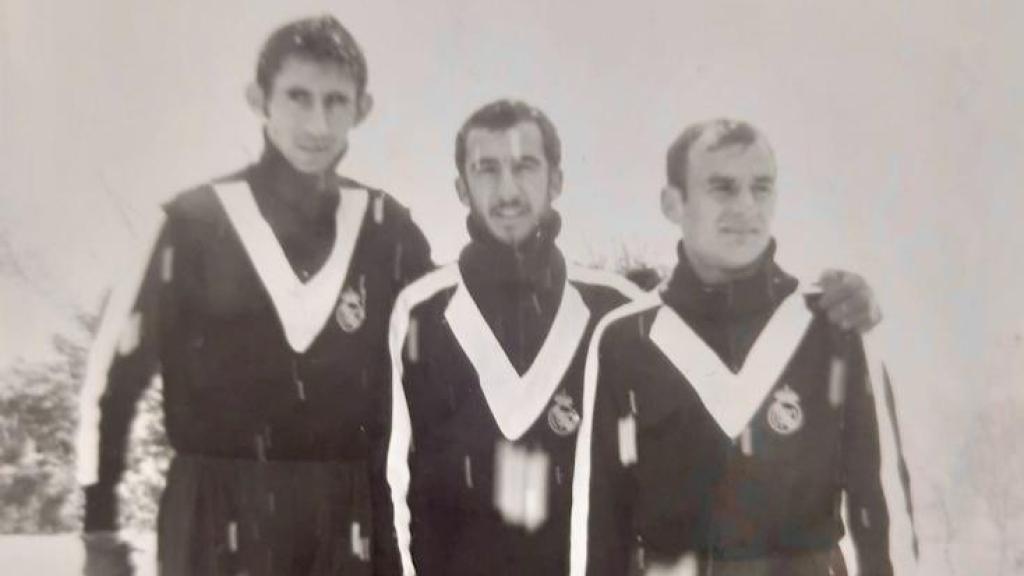 Campeonato de España de Cross por Clubes. Año 1971. Casa de Campo  de Madrid. Fernando Fernández Gaitán quinto. Carlos Martín-Fuertes séptimo y Chema Isabel noveno. Subcampeones de España tras el Celta de Vigo. Los tres con el Real Madrid y nacidos en Toledo. Foto: Cedida