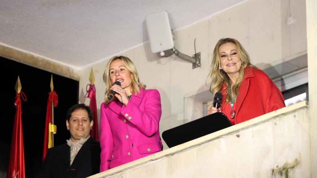 Ana García Obregón, sonriente, minutos antes de dar su discurso en Alcobendas.