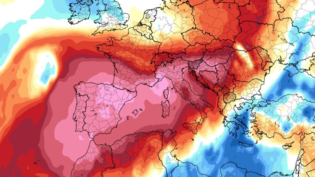 Anomalía de temperatura para la semana del 22 de enero.