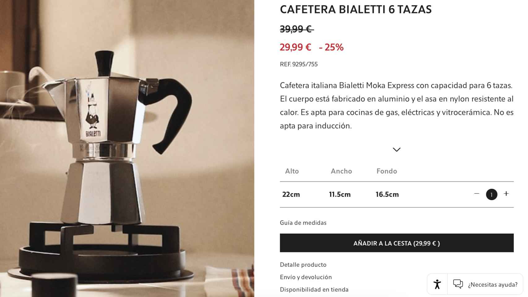 Cafetera Bialetti.