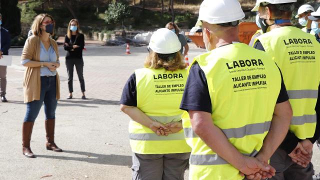 Alumnos de los talleres Labora, en una pasada edición.