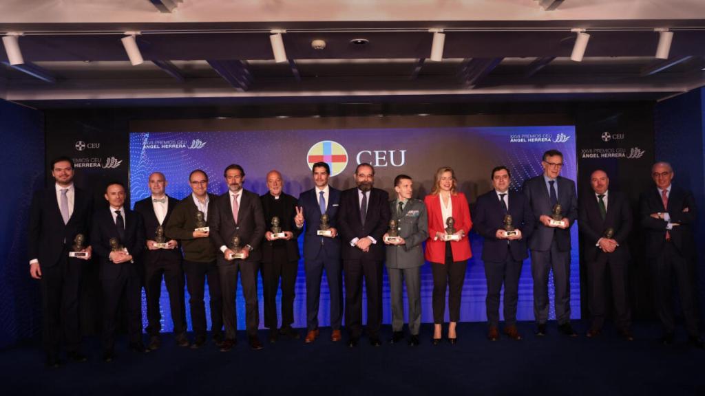 Los galardonados en los premios CEU Ángel Herrera