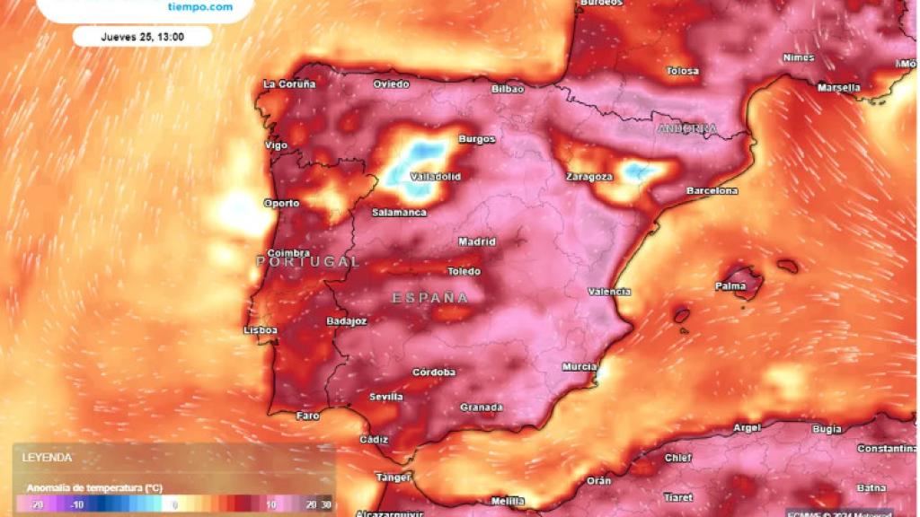 Temperaturas anómalas en España