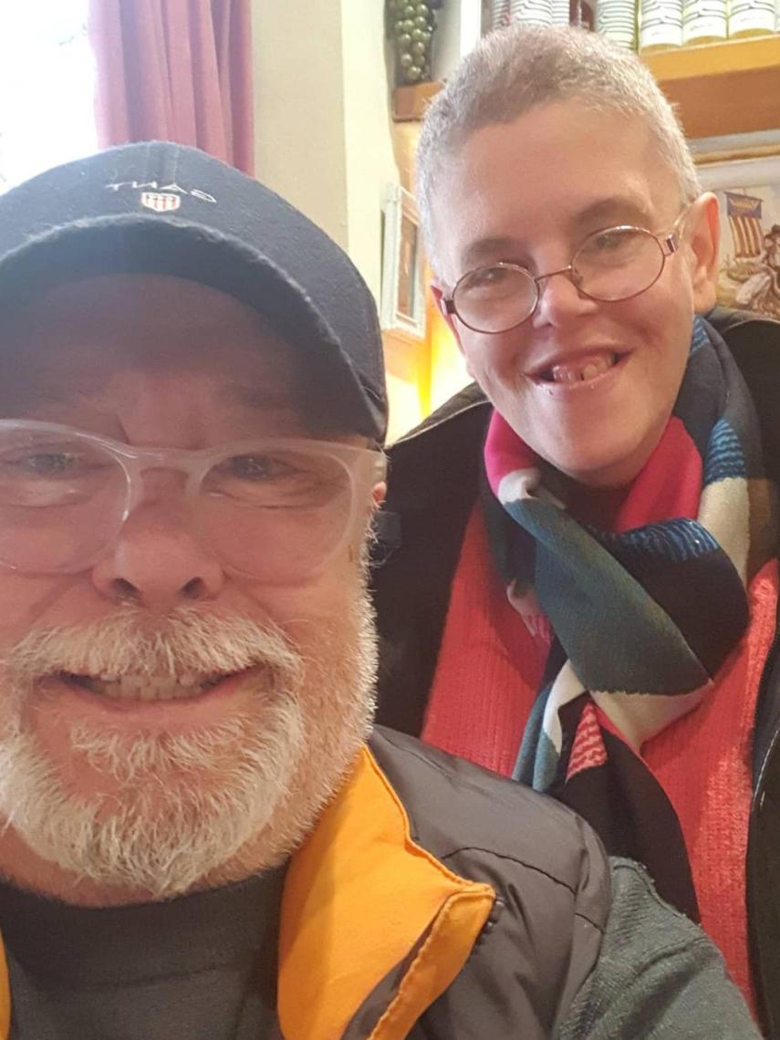 Paco Arévalo junto a su hija, Nuria, en una imagen de las redes sociales del cómico.