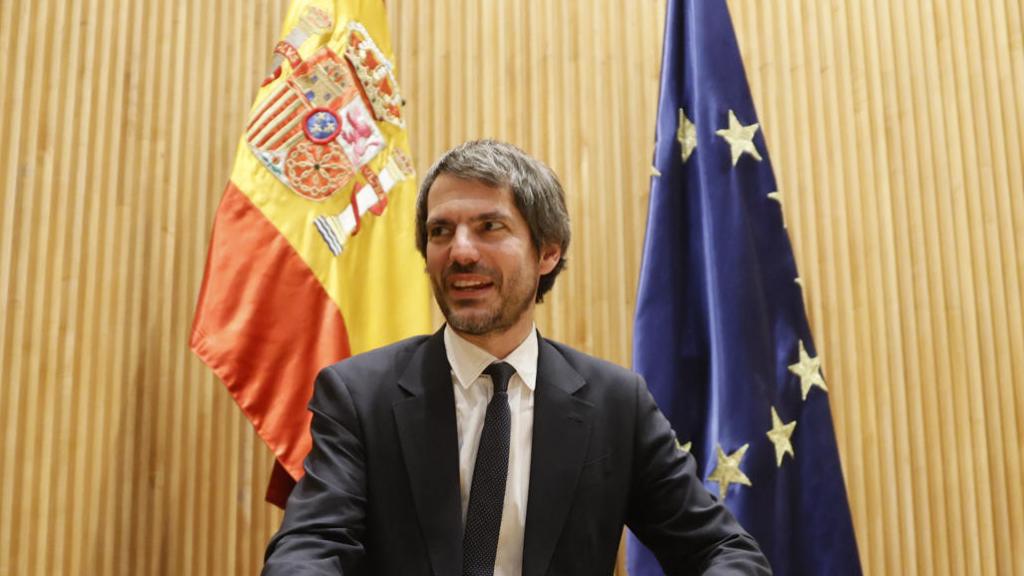 El ministro de Cultura, Ernest Urtasun, este lunes en el Congreso de los Diputados