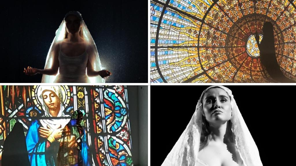 'Ani Queen' durante la grabación del videoclip de 'Penitente'.