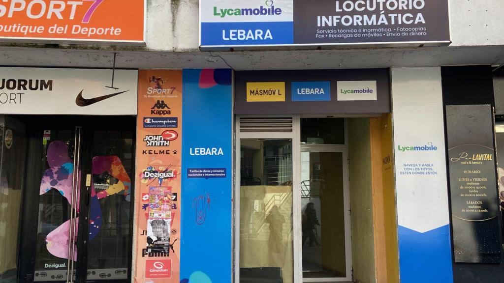 El locutorio en el que trabajó Dilawar Hussain.