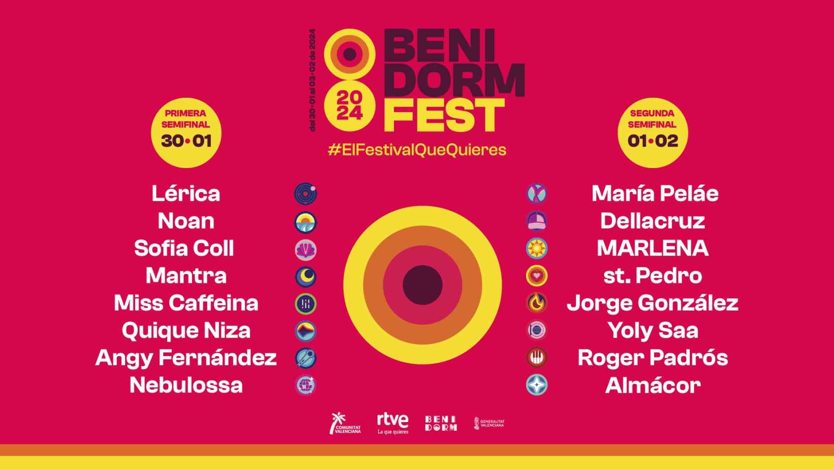Cartel del Benidorm Fest 2024.