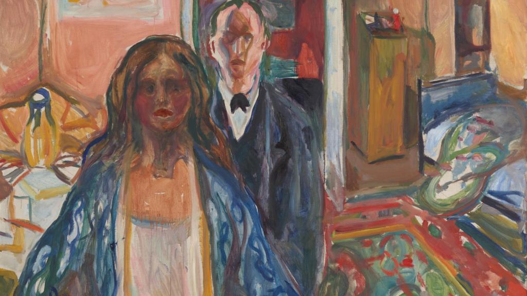 Edvard Munch: Detalle de 'El artista y su modelo', 1919-21. © Museo Munch