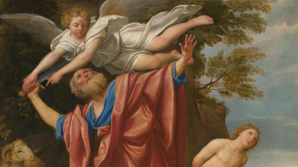 Un detalle de 'El sacrificio de Isaac', pintura de Domenichino (1627-1628). ©Museo Nacional del Prado