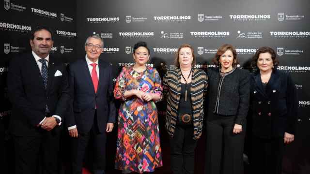 Las autoridades en un momento del acto de Torremolinos en Madrid.
