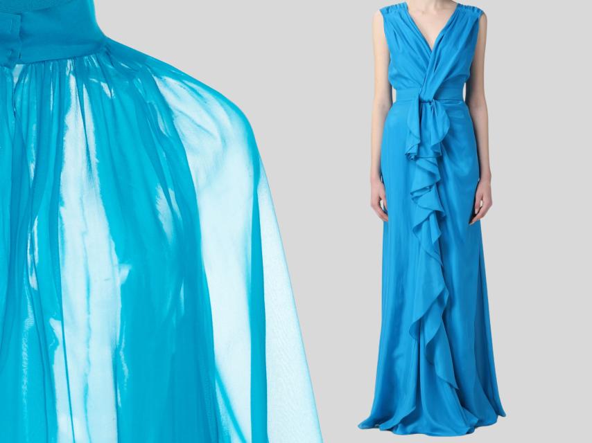 Montaje. Color azul claro tendencia, Versace.