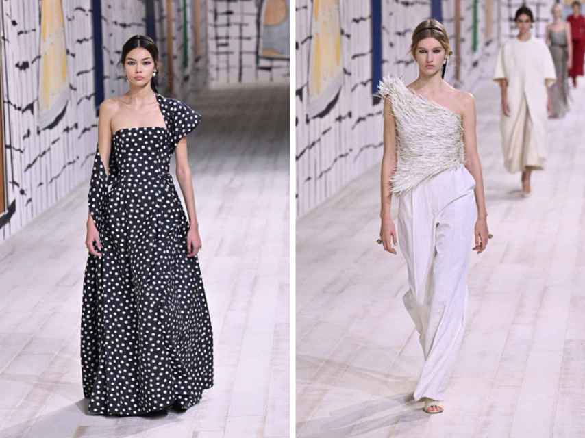 Detalle del desfile de Alta Costura de Dior.