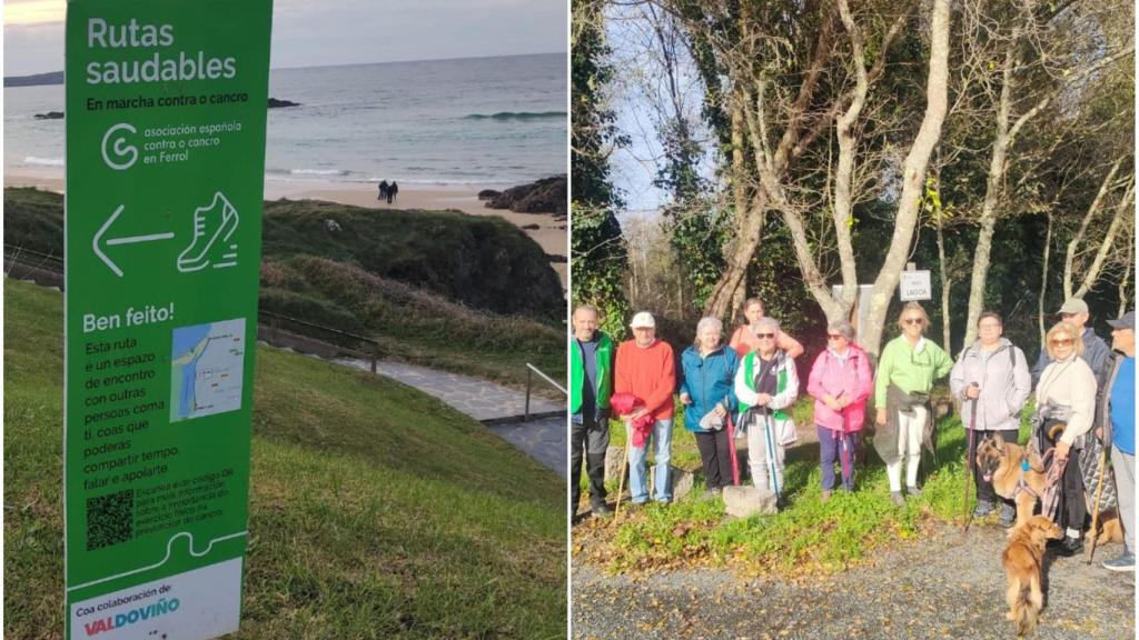 Rutas para combatir la vida sedentaria en Valdoviño (A Coruña) en colaboración con la AECC