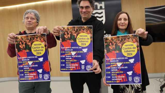 Presentación en Pontevedra de la iniciativa Cantos de taberna