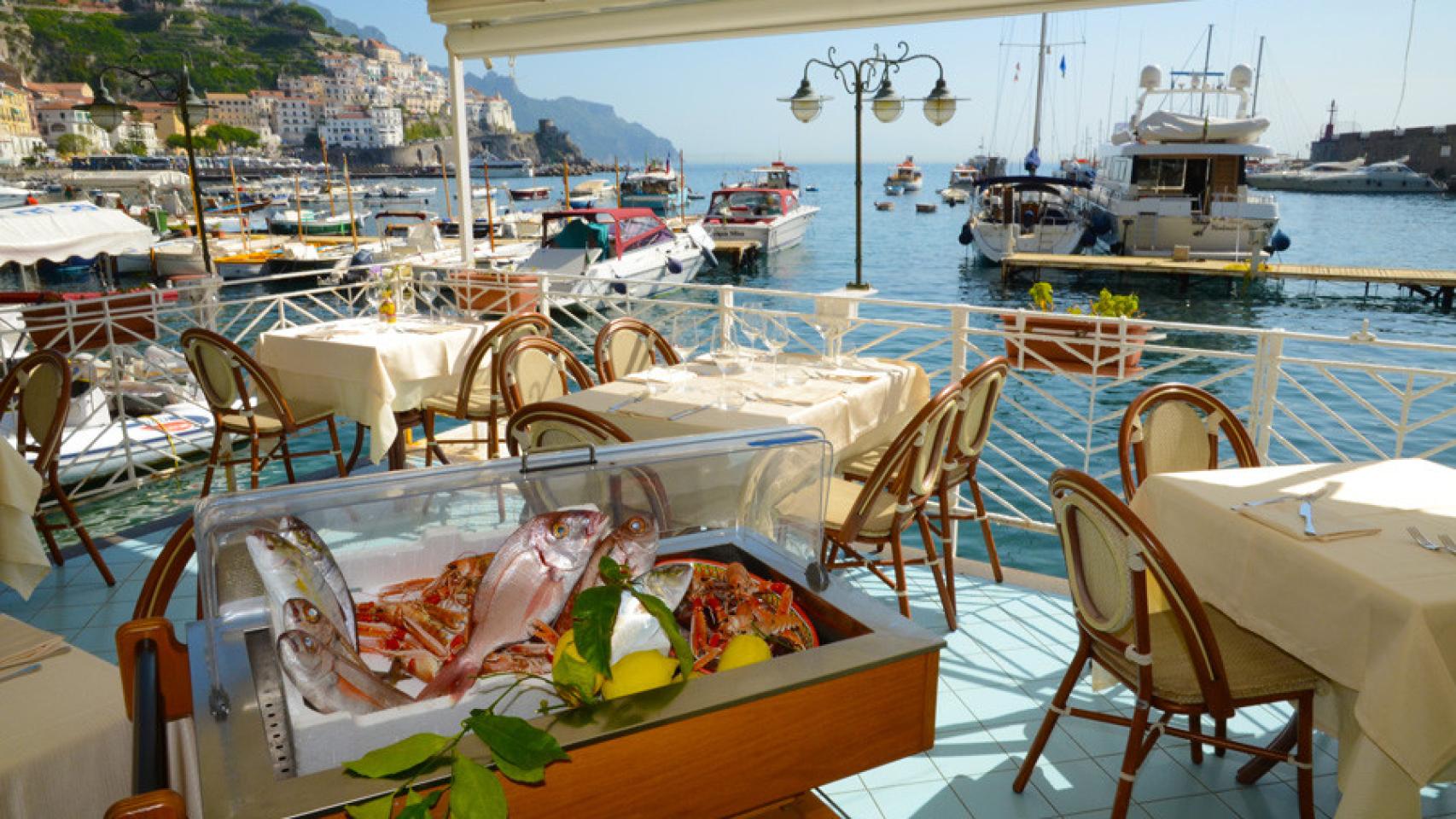 La terraza del restaurante.