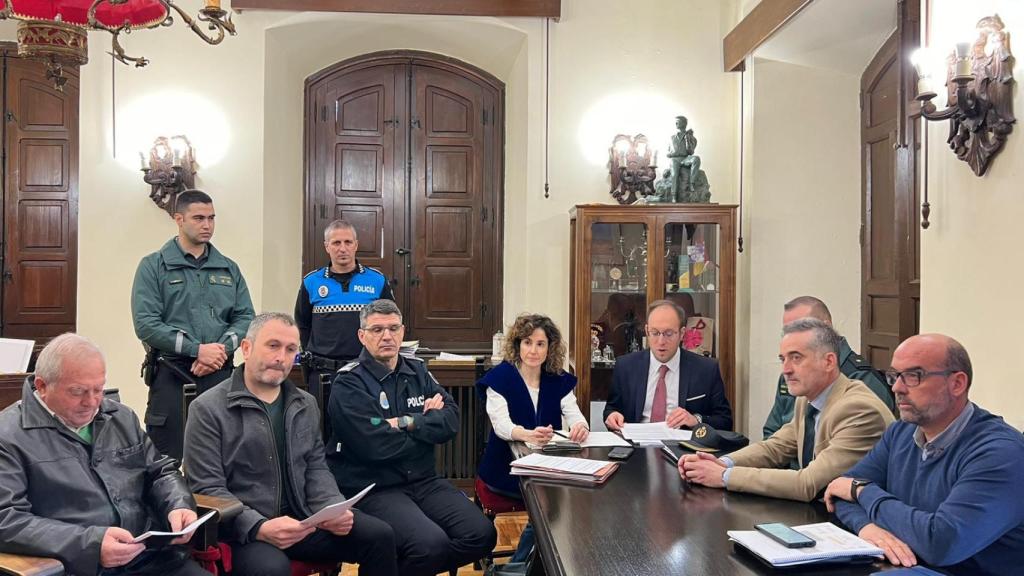 Reunión de la Junta de Seguridad del Carnaval del Toro, esta mañana en el Ayuntamiento de Ciudad Rodrigo