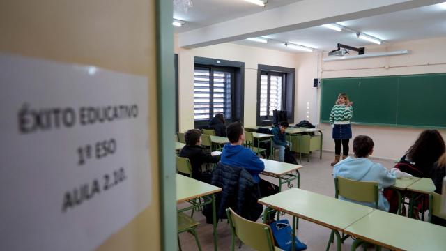 Imagen de una clase en un instituto de Castilla y León.