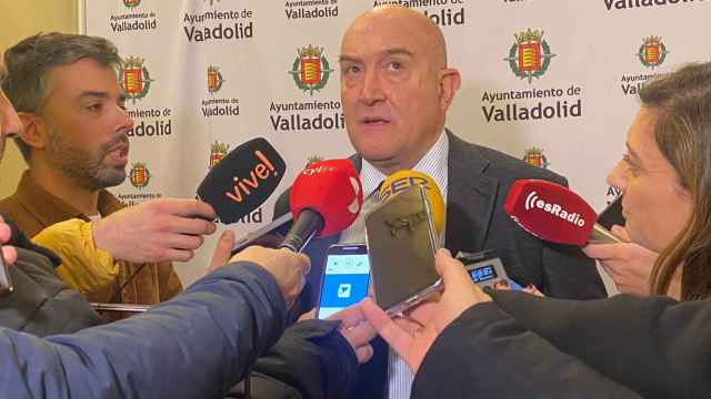 El alcalde de Valladolid, Jesús Julio Carnero, en declaraciones posteriores a la presentación del FIP Platinum