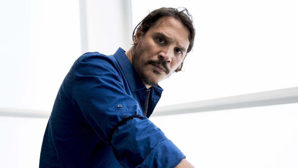 Sergio Peris-Mencheta  durante la presentacion de la obra de teatro 'Lehman Trilogy' en Madrid en 2018.