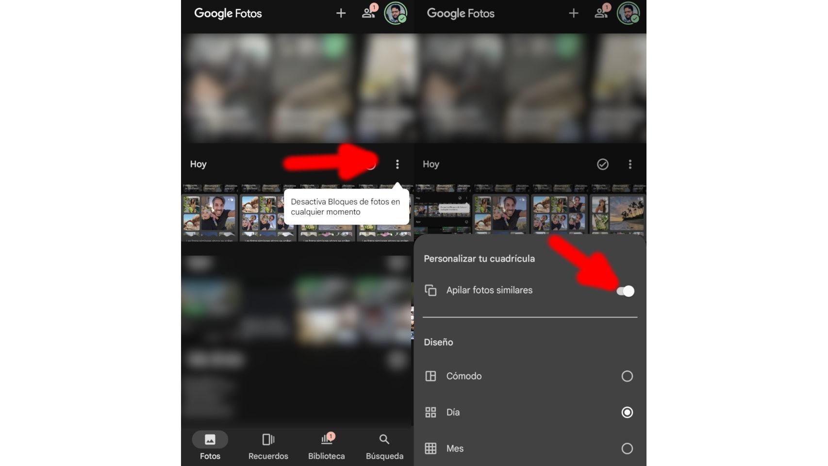 Apilar fotos es la nueva función de Google Fotos