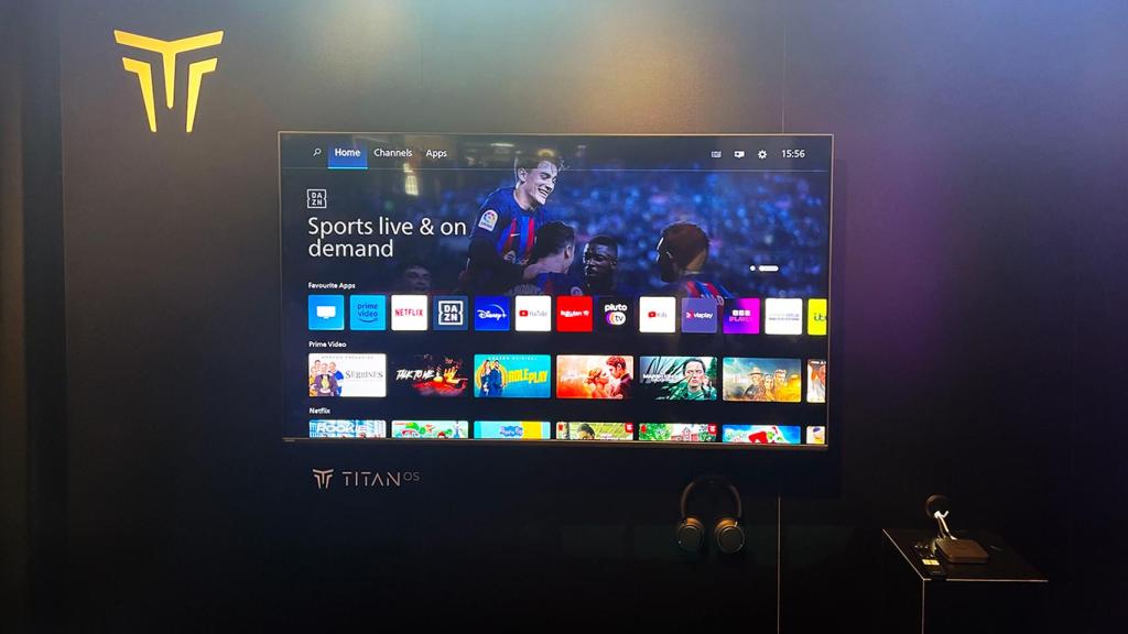 Imagen de TitanOS con sus apps para acontecimientos deportivos