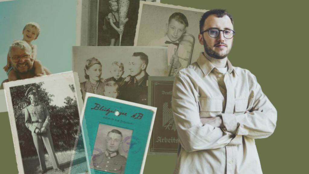 A la izquierda, imágenes familiares del archivo Dudda; a la derecha, Ricardo Dudda.