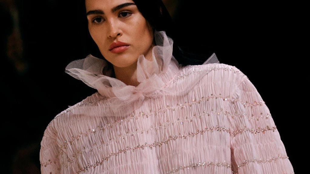 Detalle del desfile de Chanel.