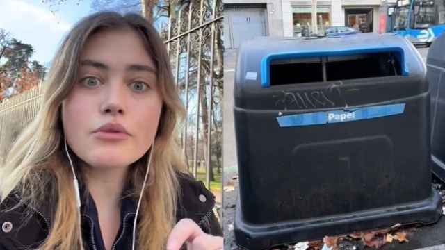 Danielle Grobman criticando el reciclaje de España.