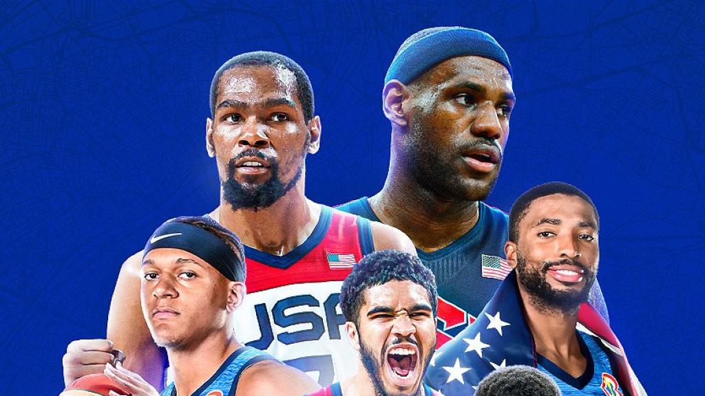 La preselección de Estados Unidos de su equipo de baloncesto para los JJOO de París