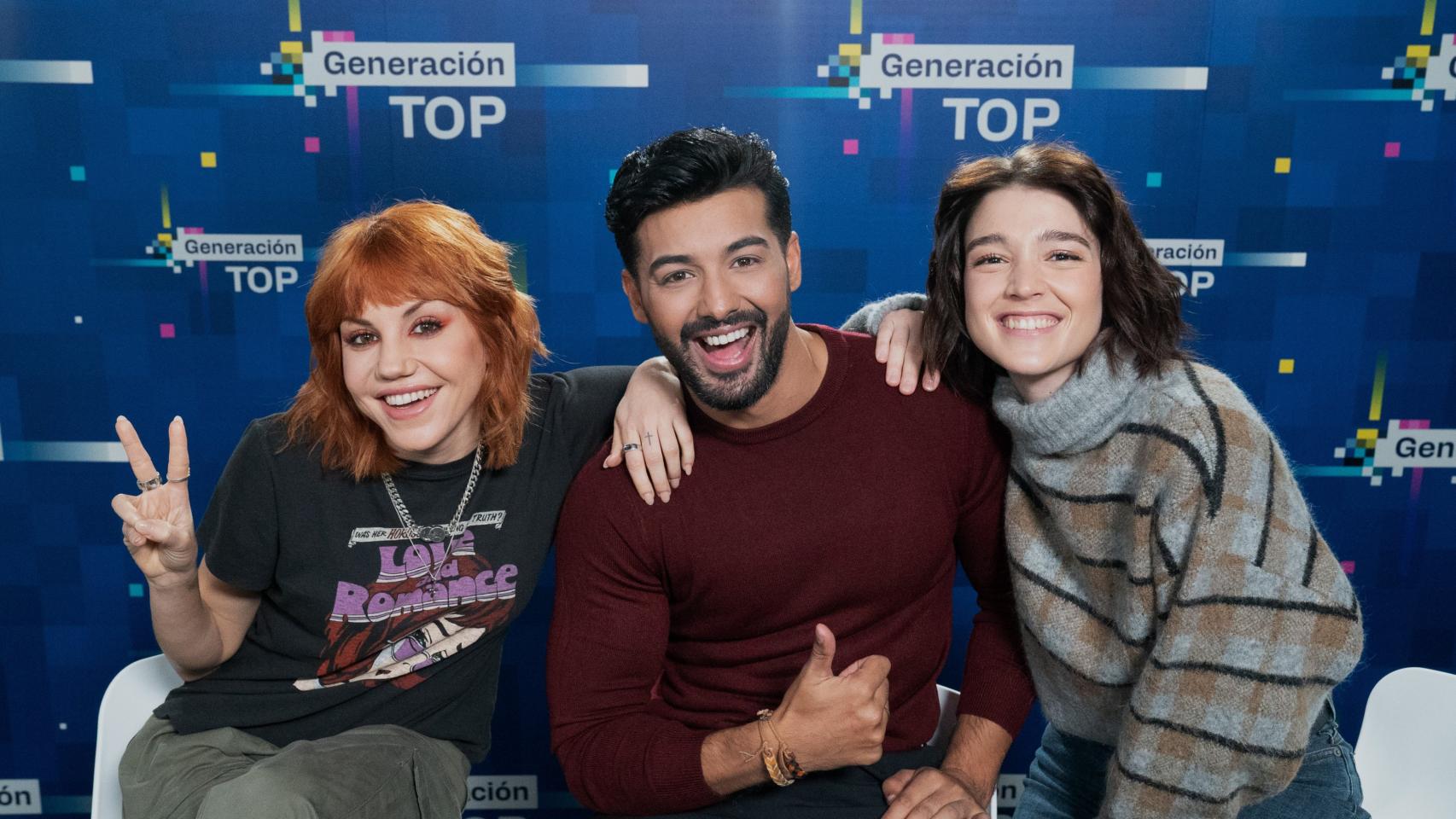 Jorge González, Angy y Carla Campra.