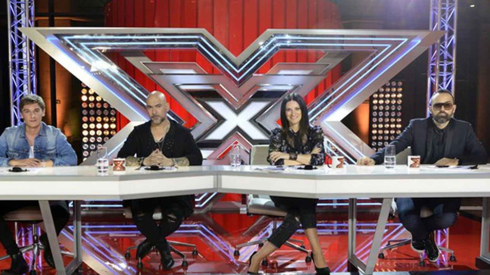 El jurado de la primera edición de 'Factor X' en Telecinco.