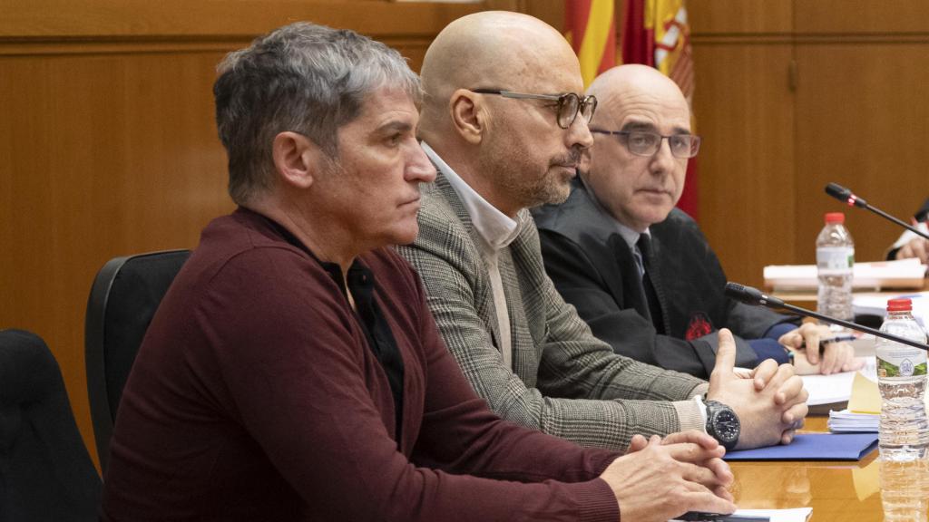 Gustavo González y Diego Arrabal, en el juicio de este 23 de enero.