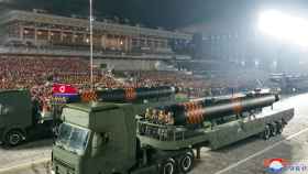 Drones submarinos en un desfile militar norcoreano