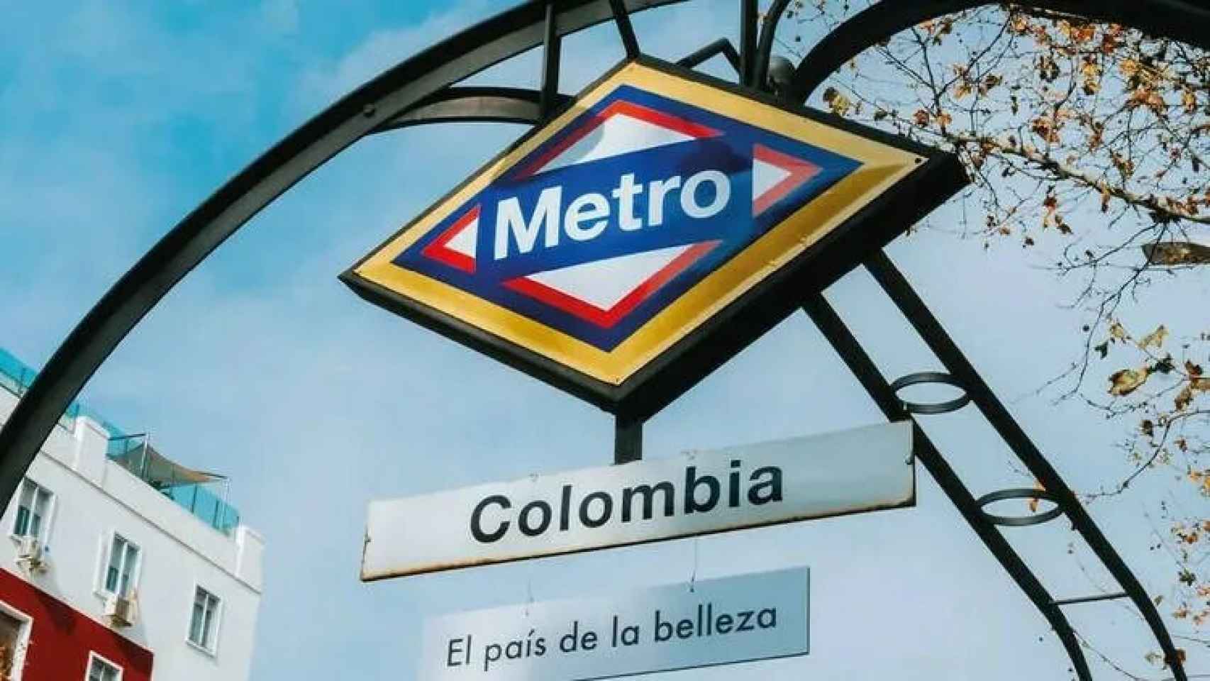 Estación Colombia de Metro de Madrid.