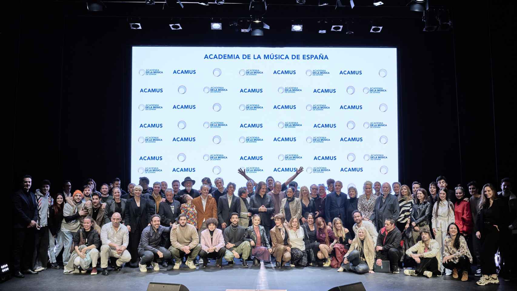 Foto de familia del acto de presentación de la Academia de la Música de España, este miércoles en el Círculo de Bellas Artes de Madrid. Foto: Pablo Llorente