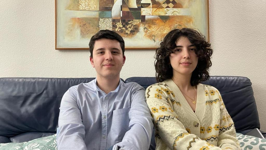 Una fotografía de Marina y Hugo.