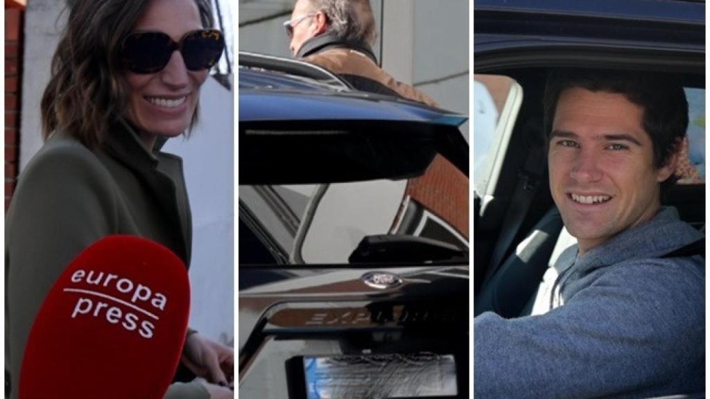 Eugenia, Bertín Osborne y José Entrecanales en las puertas de la Ruber Internacional.