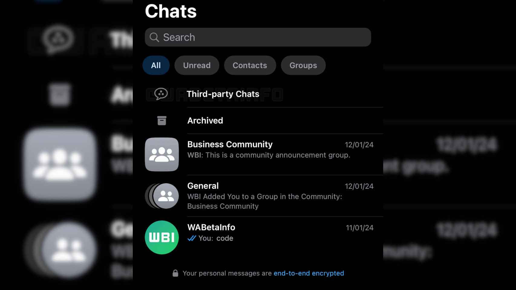 WhatsApp mostrará mensajes enviados desde otras apps