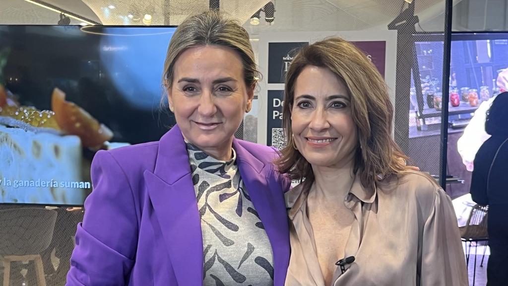Milagros Tolón y Raquel Sánchez. Foto: Delegación de Gobierno.