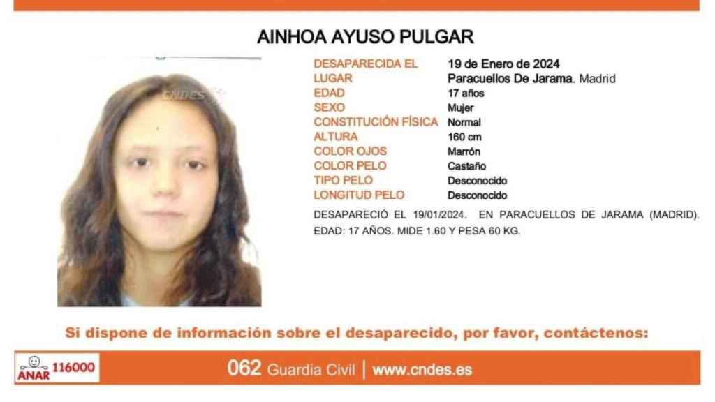 La extraña desaparición de Ainhoa en Paracuellos de Jarama: cinco días in rastro de la menor
