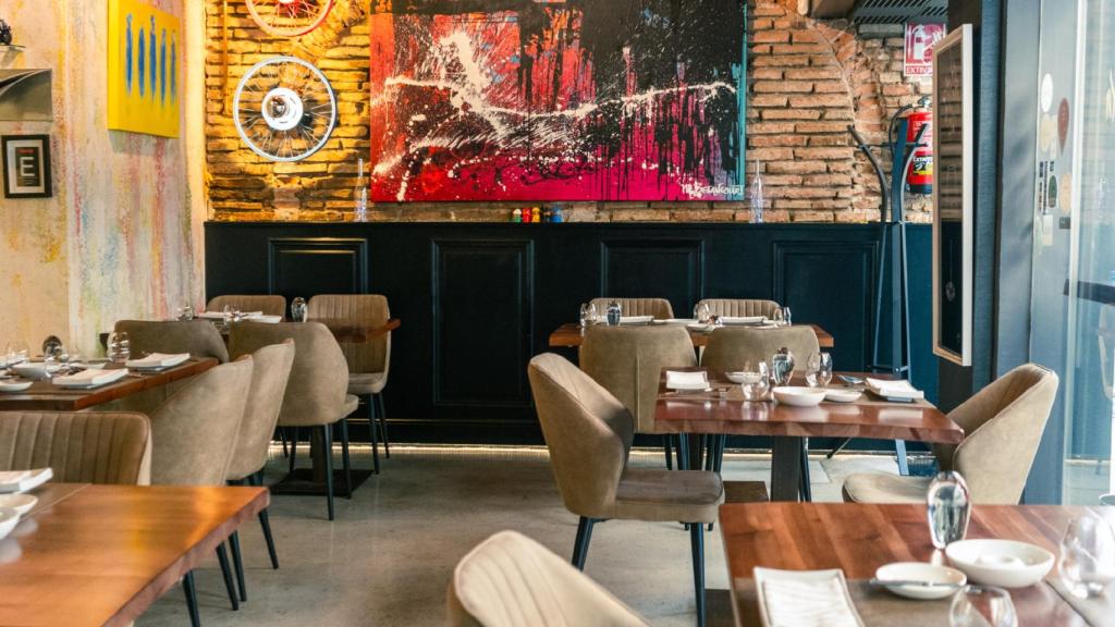 Imagen del interior de La Antxoeta Art Restaurant.